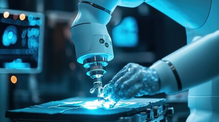 Sticker - Robotic arm precision welding in a factory