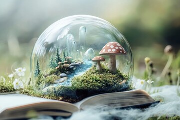 a magical book that grants knowledge retention, helping students succeed in their studies