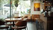 © uu - Cozy Coffee Shop Interior, A Tranquil Space for Relaxation