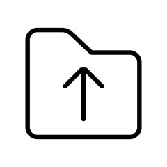 Fototapete - folder arrow up vector icon