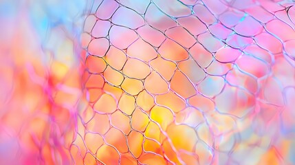 Colorful Mesh Network Abstract Background