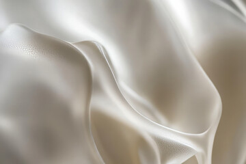 Close-up of white frosted glass, showing smooth, cold texture with gentle, diffused light creating soft shadows.