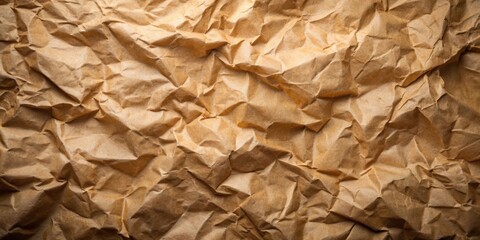 Aufkleber - Highly textured crumpled brown paper background for design projects