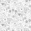 © Ade - earth day ecology doodle element seamless pattern
