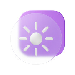 3d birghtness icon