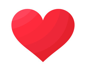 Wall Mural - red heart love symbol. vector illustration.