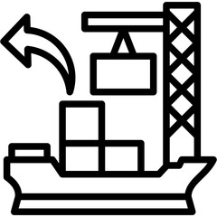 Canvas Print - Freight Forwarding icon