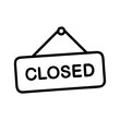 © Tatiana - Black vector icon of 'CLOSED' sign