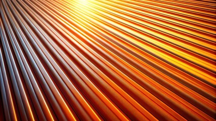Poster - Warm Hues of Parallel Lines Under Sunlight Illumination