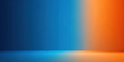 Aufkleber - Abstract Blue and Orange Gradient Background for Design Projects