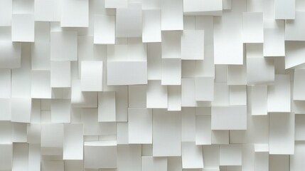 Monochrome orthogonal shapes, a minimalist architectural relief