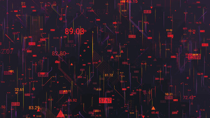 Communication network concept. Digital transformation. Engineering, coding with technology icons, numbers and binary code, big data. Data flow information. Digital communication concept. Vector.