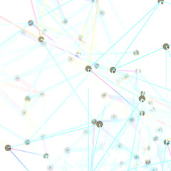 Poster - Abstract Colorful Network