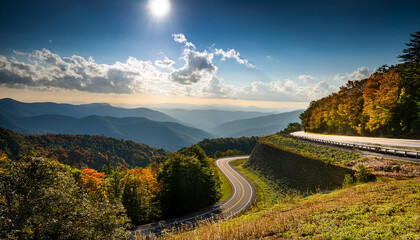 Wall Mural - nature scenes on blue ridge parkway exceptional smoky mountains