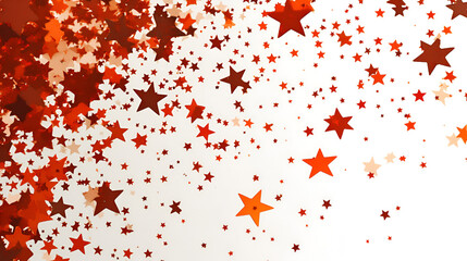 Wall Mural - red starburst celebration: a vibrant burst of red stars against a bright background evokes feelings 