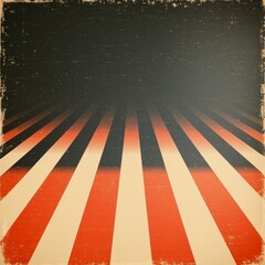 Wall Mural - Retro Red And Black Rays Background With Starry Night Texture