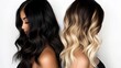 © Antonio  - Dark Brown to Caramel Ombre Hair for Women