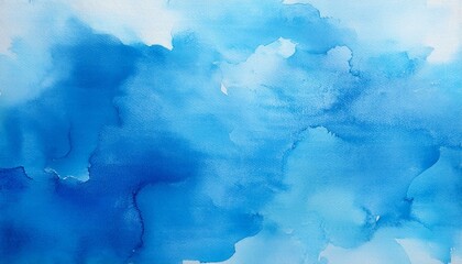 Wall Mural - blue watercolor texture background wallpaper