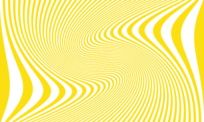 Wall Mural - abstract yellow twist line pattern can be used background.