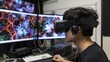 © spyrakot - AI-Assisted Learning: Student Designing 3D Neural Maps Using VR Headsets in Virtual Classroom