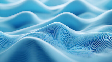 Wall Mural - Abstract blue wave backdrop on white background blue wave banner, background with copy space, blue wallpaper