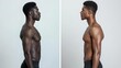 © artzone - Before And After Profile View Of A Muscular Man