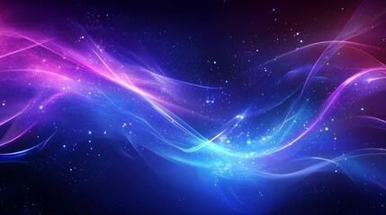 Blue and purple technology background circuits intertwine, illustrating the seamless fusion of advanced engineering and artistic design, Sharpen with copy space 