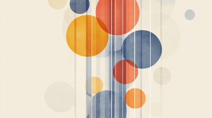 Abstract colorful circles background design