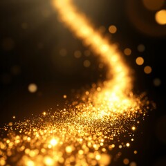 glitter trail confetti shine sparks gold golden glowing comet tail glittering particles sparkling sh