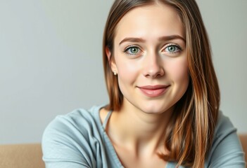 Wall Mural - Professional portrait of a young adult female student