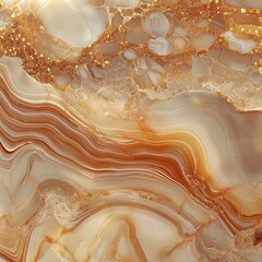 Wall Mural - Golden Onyx Marble with Air Bubbles