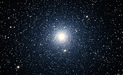 Wall Mural - bright star cluster, night sky, cosmic dust, deep space, astronomy, science, education, background, 