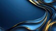 © Mrammon - A blue and gold background with a long, curvy line