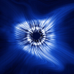 Wall Mural - abstract blue background with rays