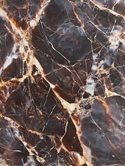 Aufkleber - Elegant Marble Texture Displaying Rich Tones and Luxurious Details : Generative AI