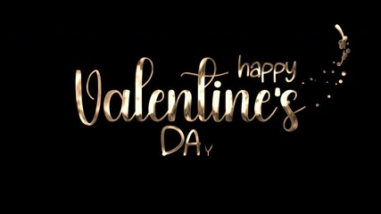 Animated  text saying happy valentines day. Suitable for greeting cards, social media posts, website banners, and festive decorations.