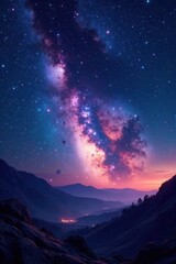 Wall Mural - Cosmic Universe Space Background Stargazing Celestial Scene, cosmic, universe, background