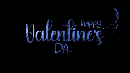 Animated  text saying happy valentines day. Suitable for greeting cards, social media posts, website banners, and festive decorations.