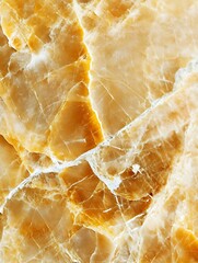 Aufkleber - Close Up of Stunning Natural Onyx Marble with Intricate Patterns and Warm Colors : Generative AI