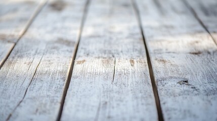 Leinwandbilder - Weathered Wooden Planks Creating a Rustic and Natural Surface for Background or Texture : Generative AI