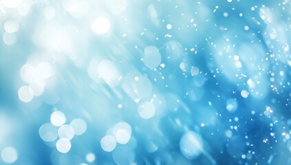 Abstract winter bokeh background with light streaks
