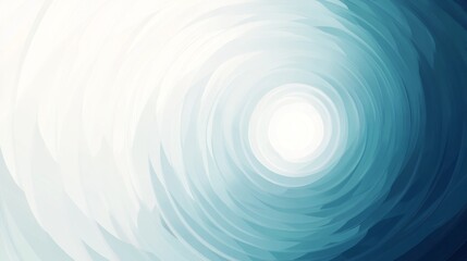 Fototapete - An abstract background with a radial gradient, transitioning from deep blues to bright whites, creating a sense of depth and movement with a central focal point.