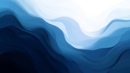 Fototapete - An abstract background with a radial gradient, transitioning from deep blues to bright whites, creating a sense of depth and movement with a central focal point.