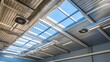 © Napasnan - Bright Industrial Roof with Skylights and Ventilation System