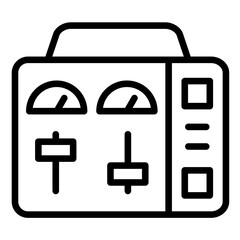 Canvas Print - Controls Icon