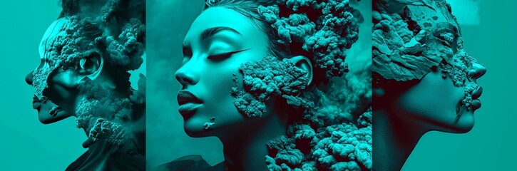 Wall Mural - Immerse yourself in a vivid interpretation of modern art with a surreal twist.
