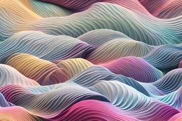 Sticker - abstract background with waves