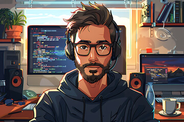 tech-geek animation, an anime series about the life of a software engineer