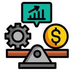 Canvas Print - Earnings Stability Icon