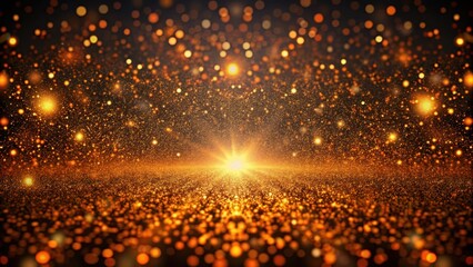 Wall Mural - golden sparkle horizon a luxurious background of shimmering particles and radiant light
